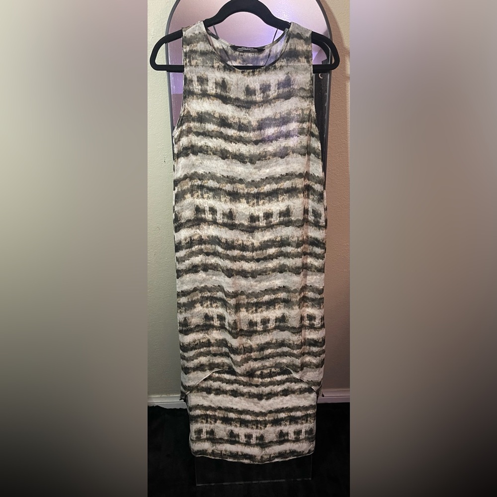 Stylish Gray Patterned Women's Skirt